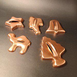 Copper Toned Christmas Cookie Cutters